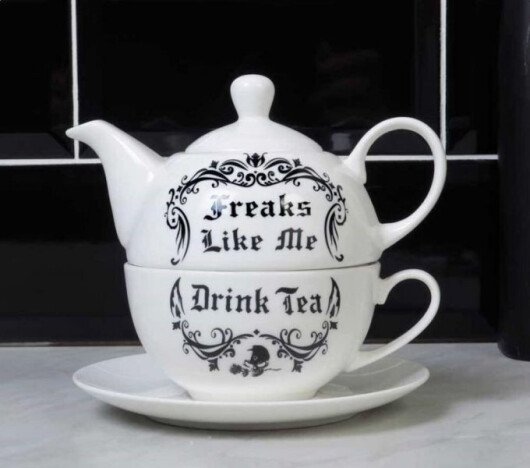 Set Ceai Freaks like me drink tea - pentru o persoana 16.5 cm